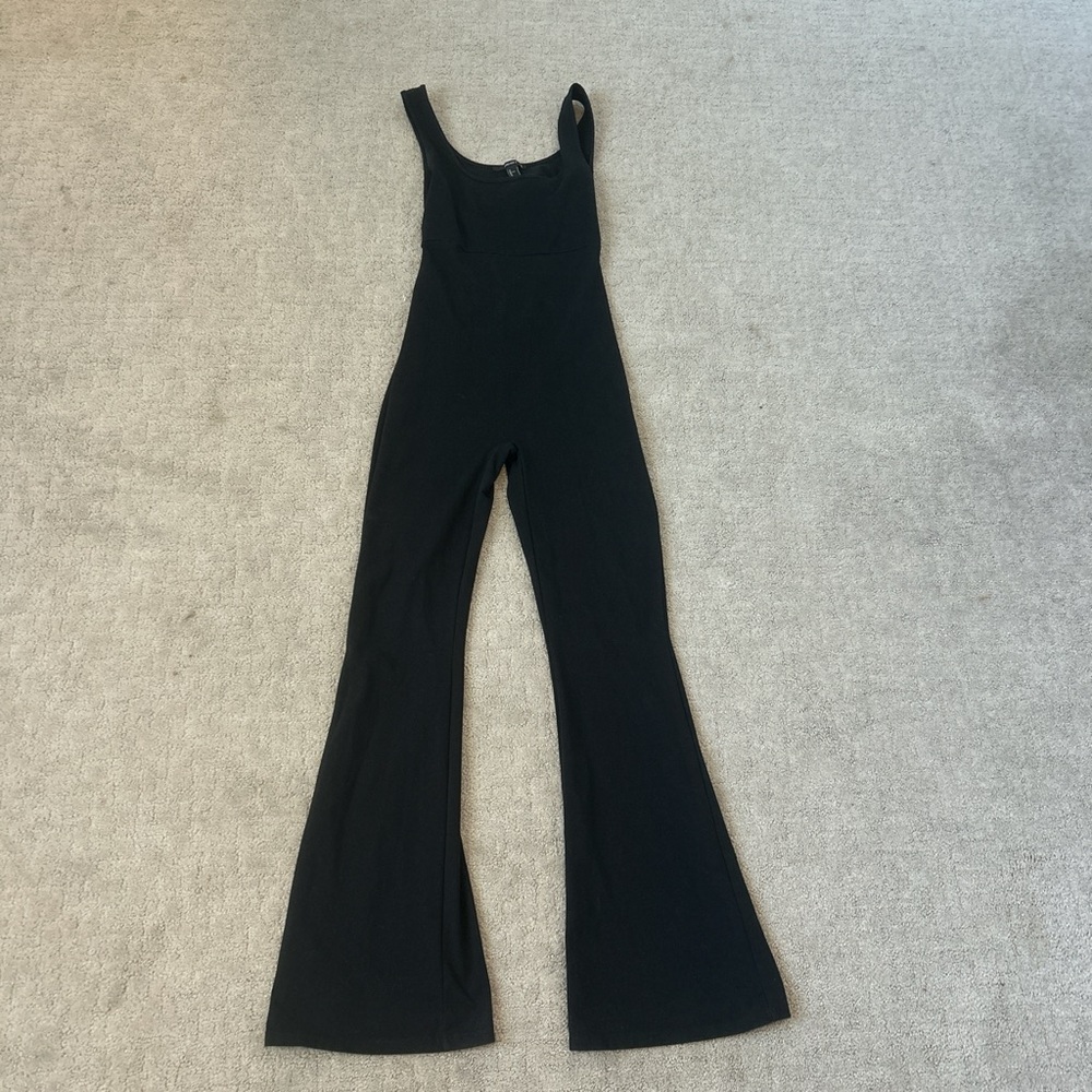 Stylish Black Jumpsuit with Flared Silhouette